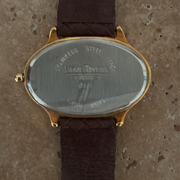 NWOT Joan Rivers Gold and Brown Classic Watch main image 4